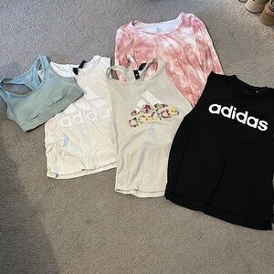 Adidas Multi-Color Tank Tops Set with sports bra
